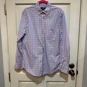 Vineyard Vines Men’s Medium Classic Fit Tucker Shirt Plaid Button Down Long